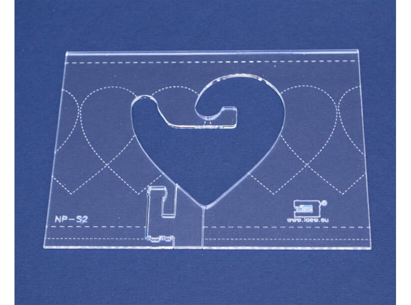 Quiltovacie pravítko bordúra srdca NP-S2