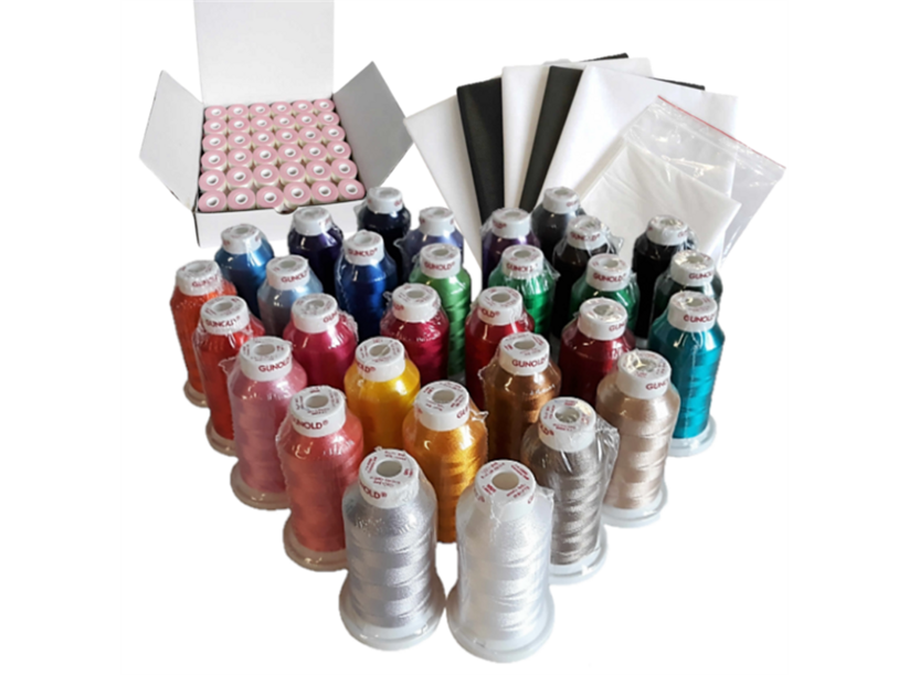 Štartovací SET podkladových materiálov a nití pre VR, PR