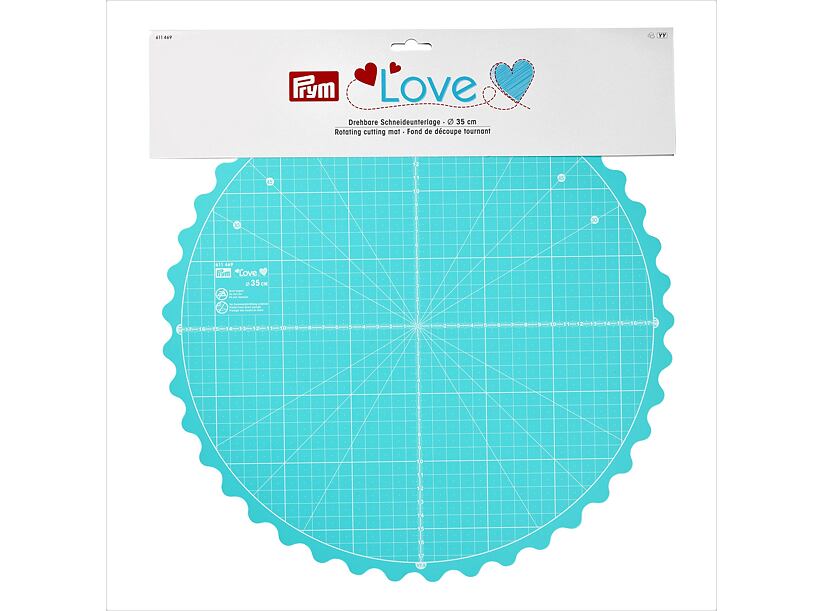 Otočná rezacia podložka pre patchwork Ø 35 cm - PRYM LOVE