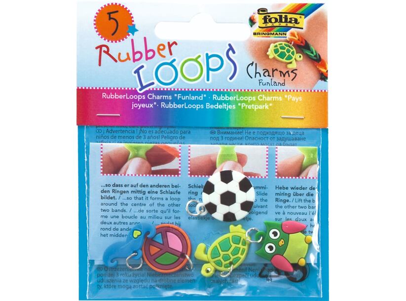 Přívěsky Rubber Loops (5ks)