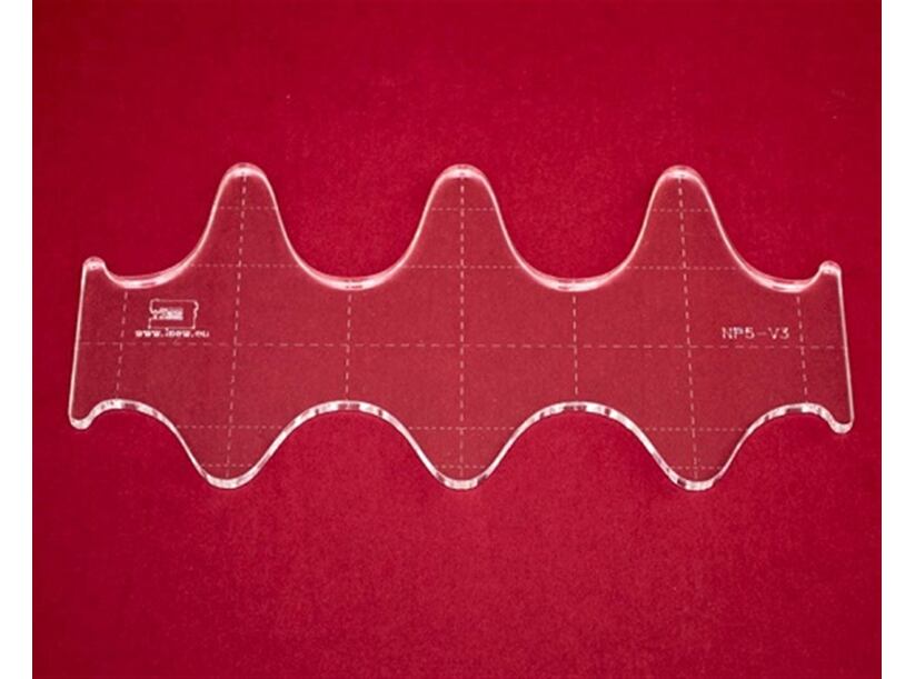 Quiltovacie pravítko vlnky NP5-V3