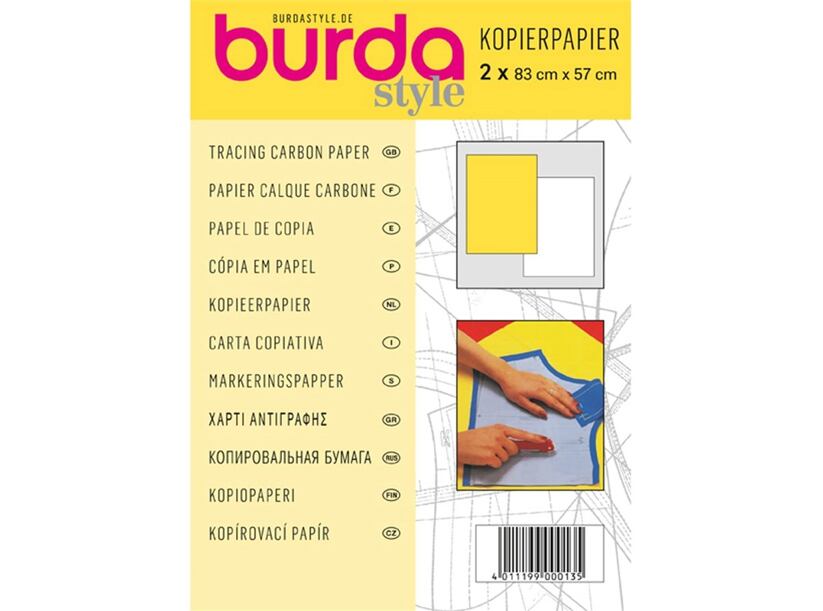 Kopírovací papier 2ks 83x57cm - žltý, biely - Burda