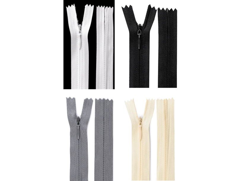 Zips špirálový skrytý 3 mm dĺžka 40 cm