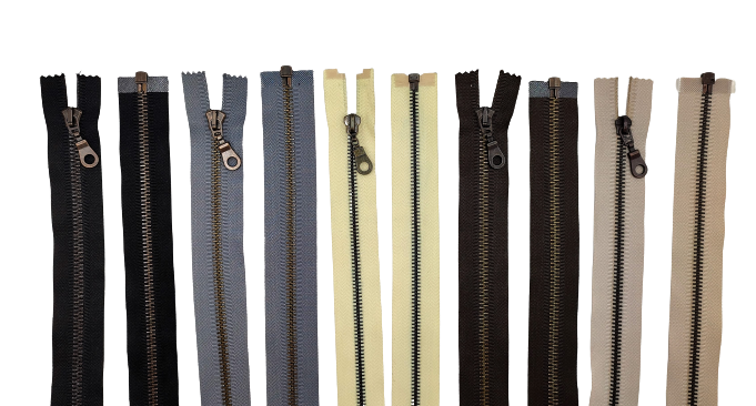 Zips staromosadzný bundový 6mm dĺžka 50 až 90 cm