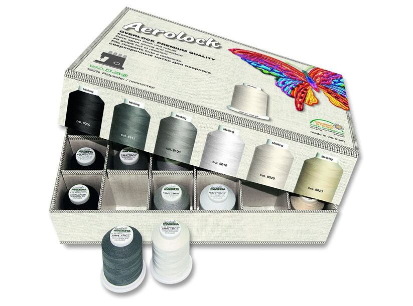 Sada nití PES pre overlocky - Madeira Aerolock 125 (24x1200m)