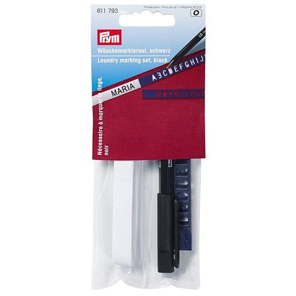 Súprava na značenie odevov - nažehľovací prúžok a šablóny - PRYM