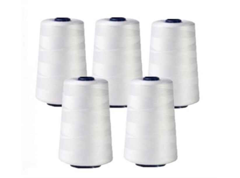 Sada nití PES OVERLOCK TOXO - biela (5x5000Y)