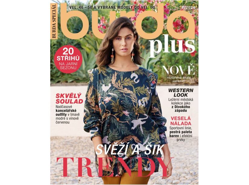 Burda Plus - móda pre plnoštíhle - jar 1/2024