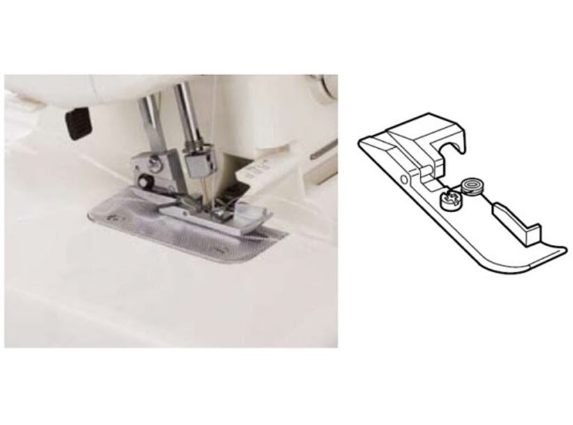 Pätka na všívanie šnúrky - Janome overlocky
