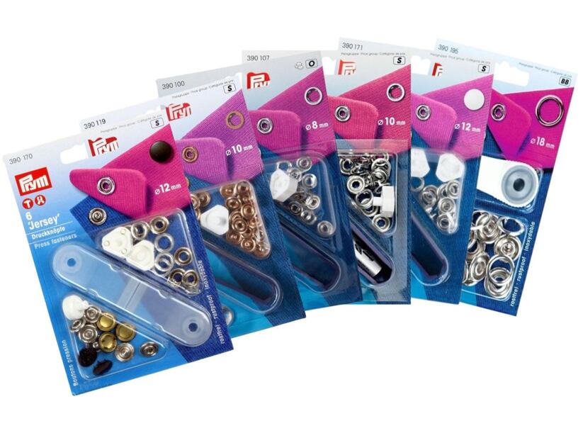 Gombík stláčací JERSEY s aplikátorom - PRYM