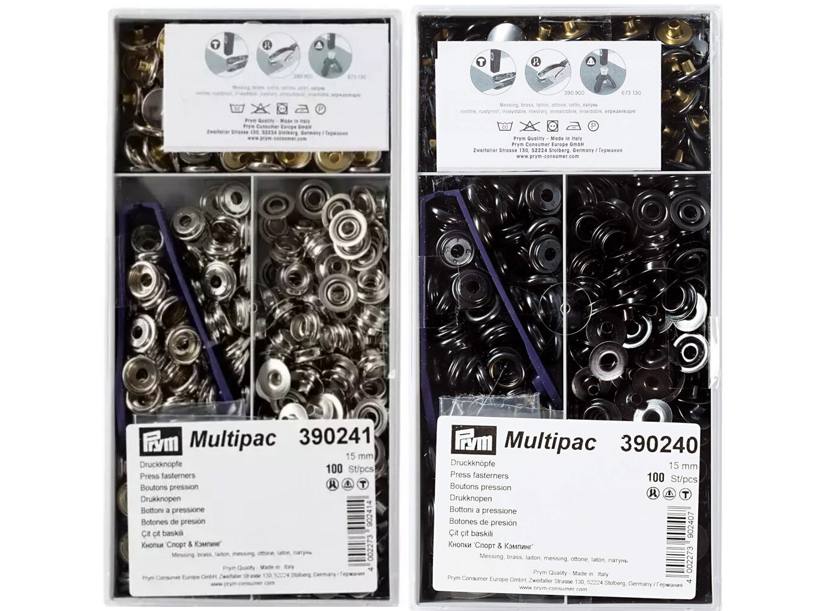 Gombík stláčací SPORT A CAMPING 15mm (100ks) - PRYM