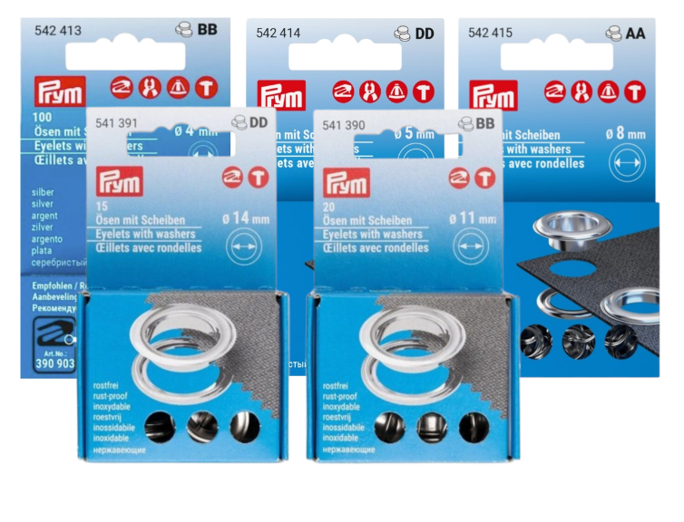 Priechodky kovové s podložkou - PRYM