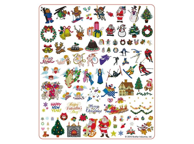 Vyšívacie vzory Brother č. 3 USB - Zimná kolekcia