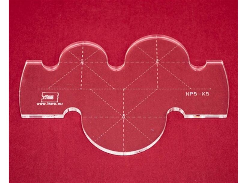 Quiltovacie pravítko kruhy NP5-K5
