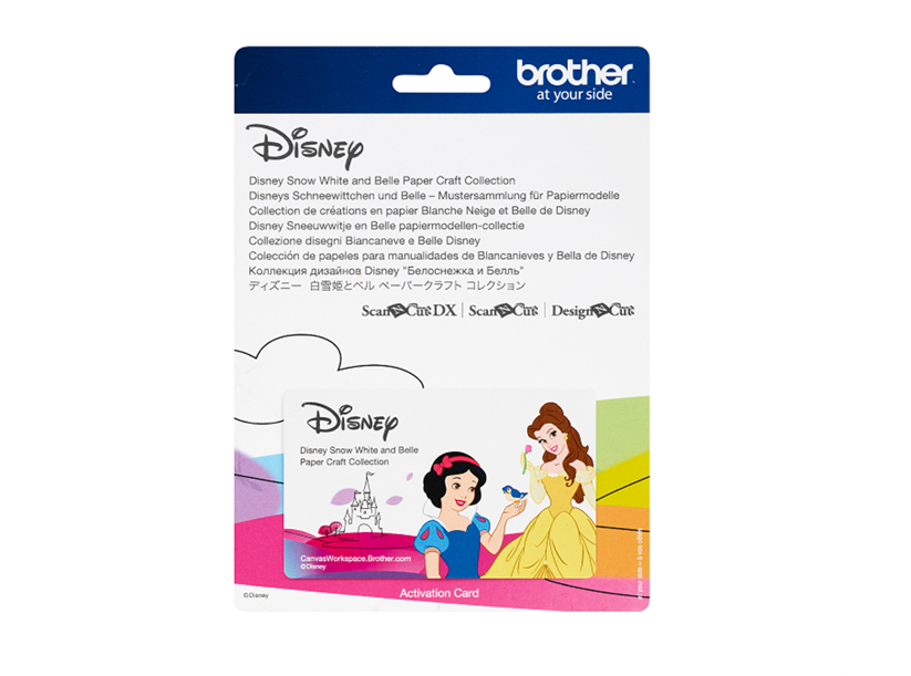 Karta so vzormi DISNEY - princeznej 2 - rezací ploter Brother