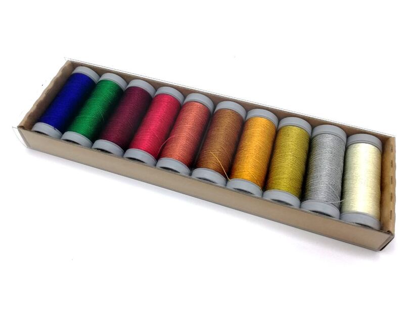 Súprava vyšívacích nití 100% viskóza - X-Mas (10x200m)