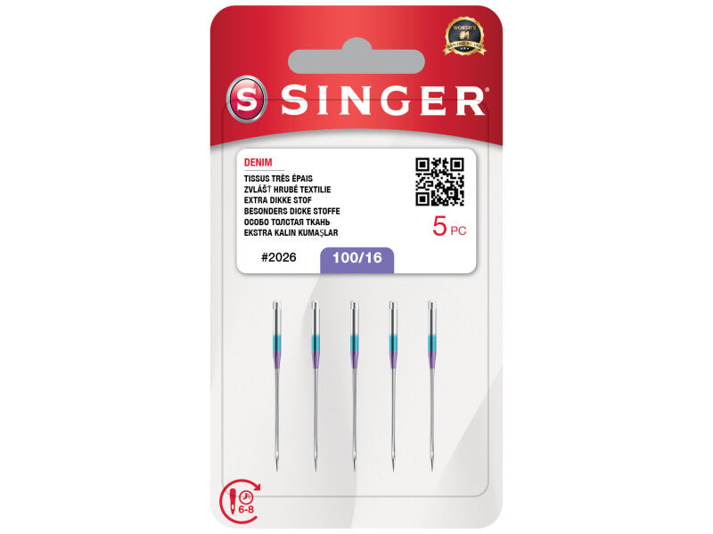 Ihly Singer 2026 - pre šijacie stroje - jeans (5x100)