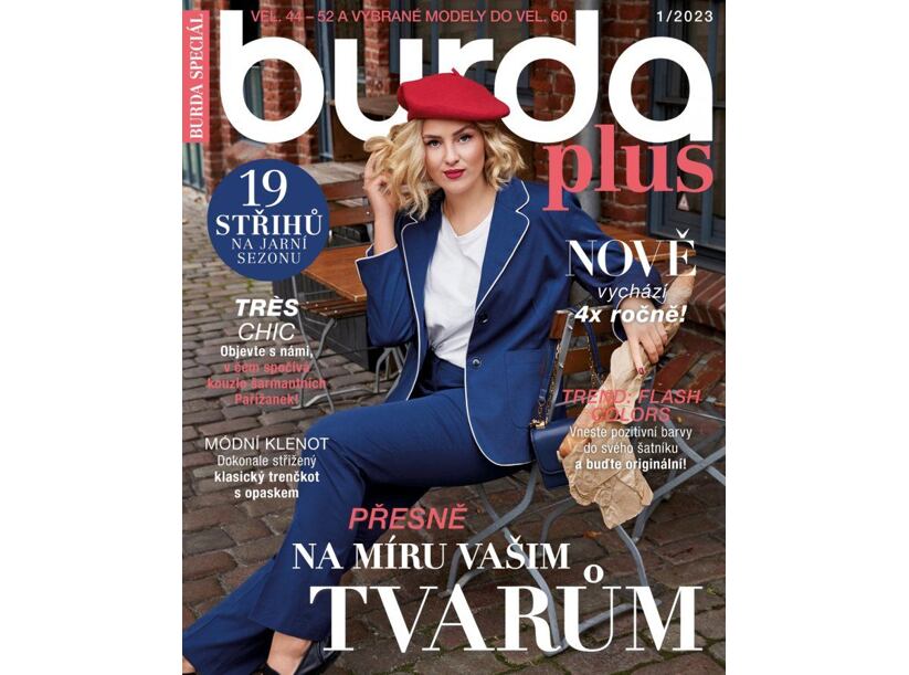 Burda Plus - móda pro plnoštíhlé - jaro 1/2023