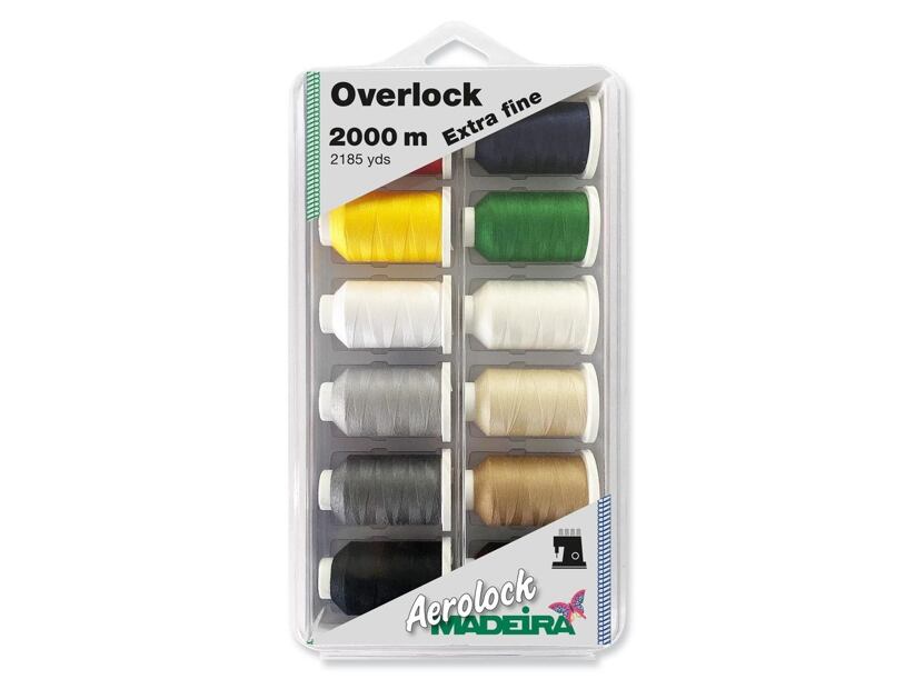 Overlockové nite PES Madeira Aerolock 180 (12x2000m)