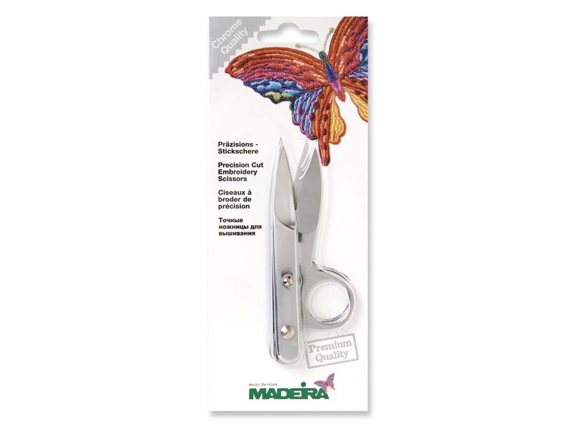 Nožnice odstrihávacie celokovové s krúžkom na prst (11,5 cm) - cvakačky - Madeira