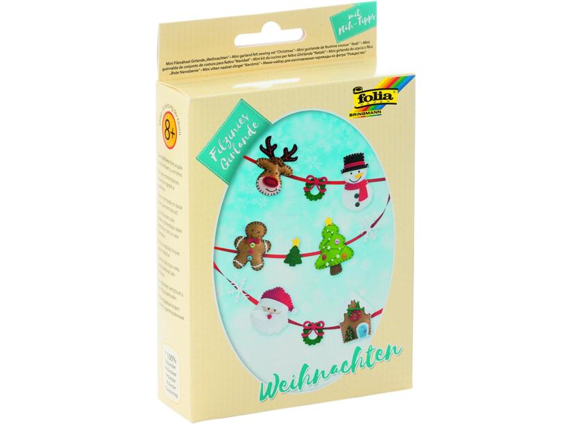 Girlanda z filca - Vianoce