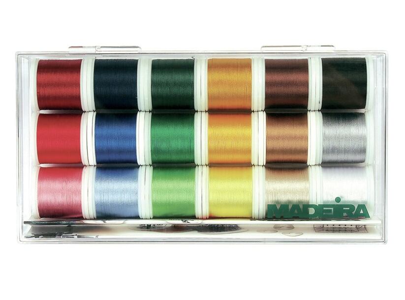 Vyšívacie nite Madeira Rayon box (18x200m)