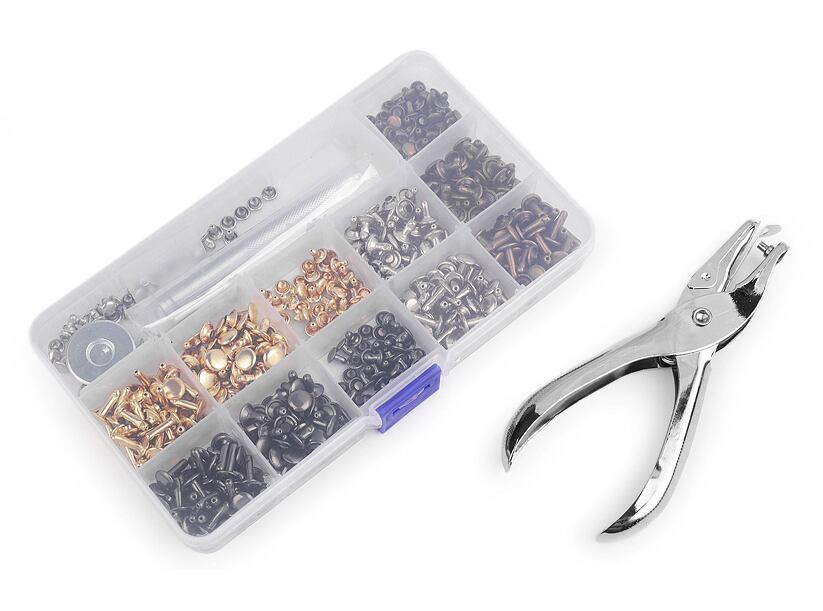 Sada - duté nity, kliešte, razič v boxe