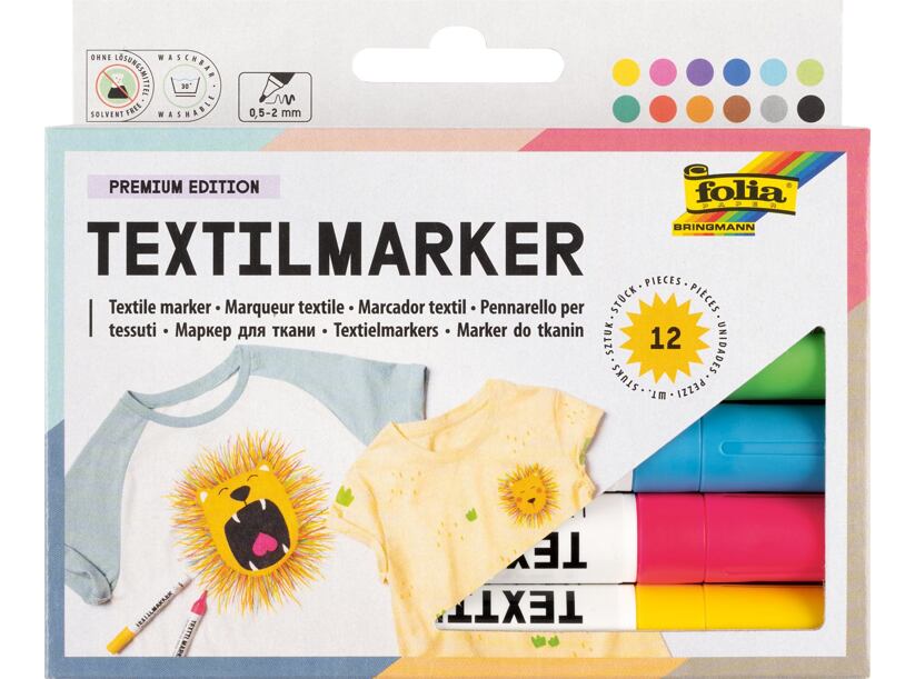 Fixy na textil (12ks)