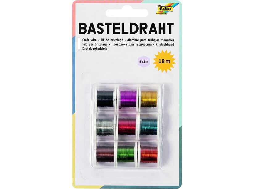 Sada farebných drôtikov (9x2m)