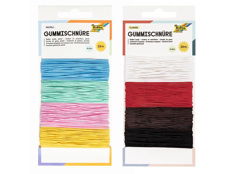 Sada - gumičky 4 farieb (4x5m)