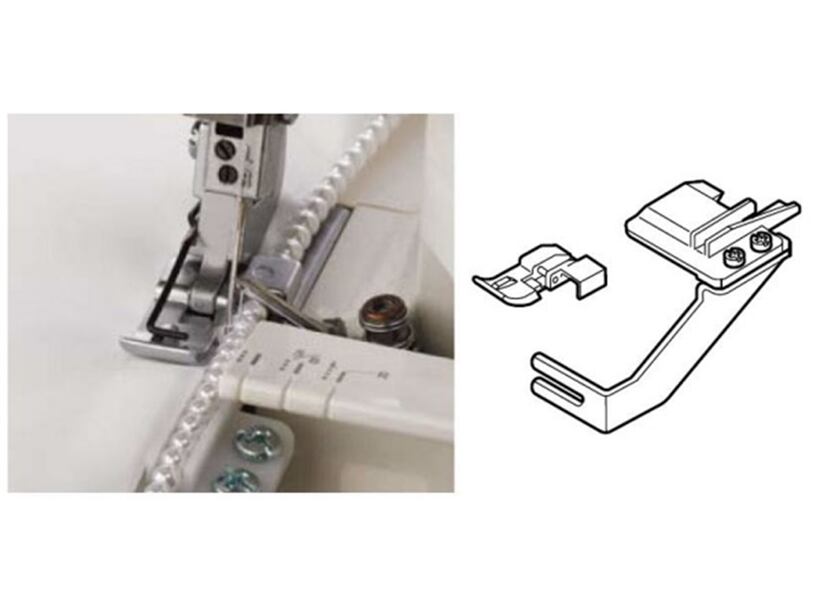 Pätka na našívanie perál - Janome overlocky