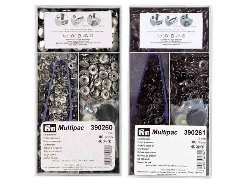 Gombík stláčací ANORAK 15mm (100ks) - PRYM