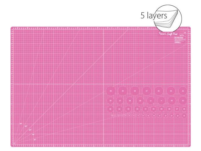 Rezacia podložka TEXI PINK (5 vrstvová)