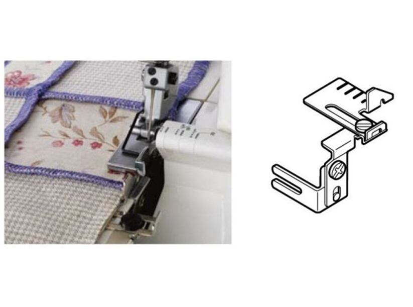 Vodič pre rovný steh - Janome overlocky