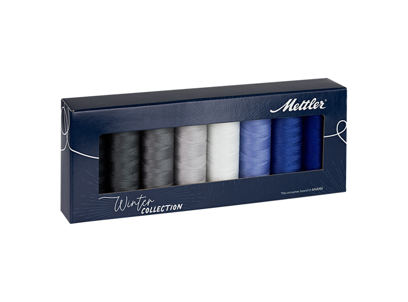 Sada šijacích nití PES - SERALON 100 METTLER (8x200m) - zima