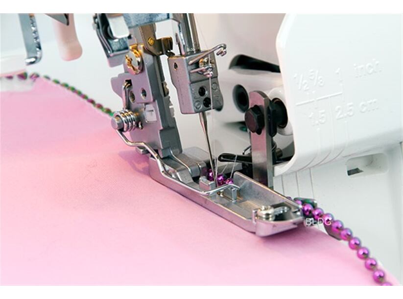 Pätka na všívanie perál - obrubovacia - overlocky Juki MO-50e, MO-80CB