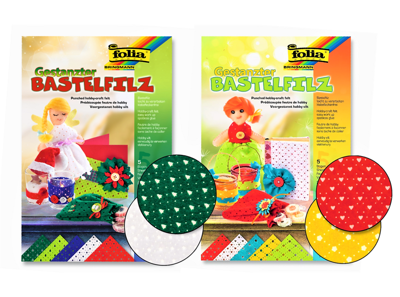 Dekoratívny filc s výrezmi (5 listov)