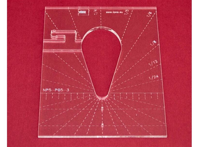 Quiltovacie pravítko kvapka NP5-P05-3 - 3 palcové