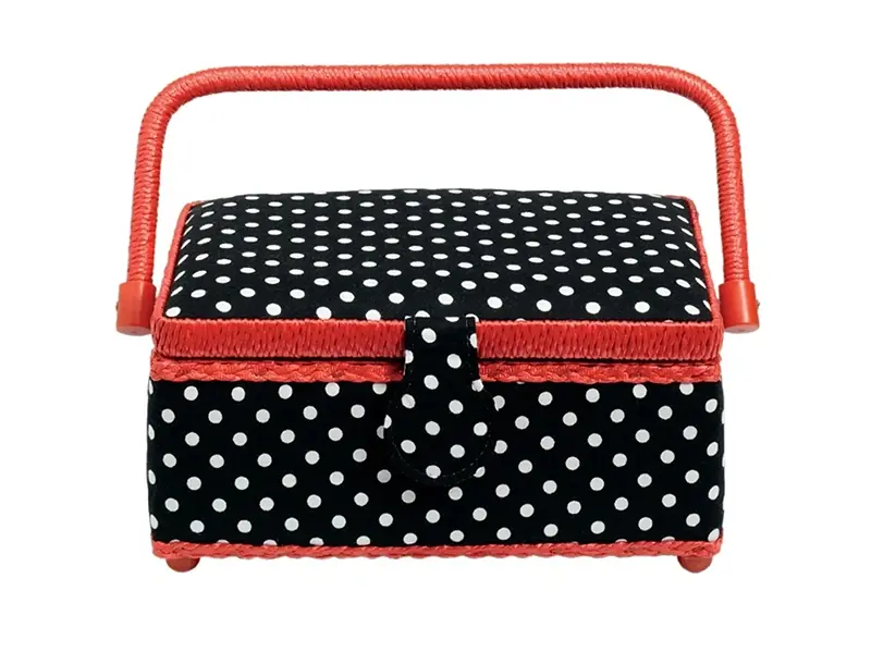 Kazeta - košík na šití - Polka, vel. S - PRYM