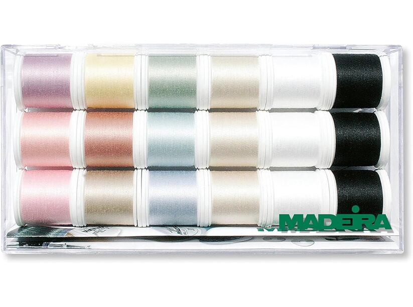 Vyšívacie a quiltovacie nite Madeira Cotona 80 Quiltbox (18x200m)