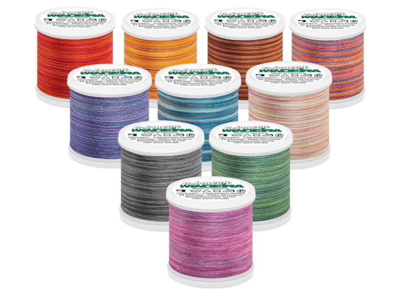 Vyšívacie nite PES Madeira Polyneon (200m) - melírované