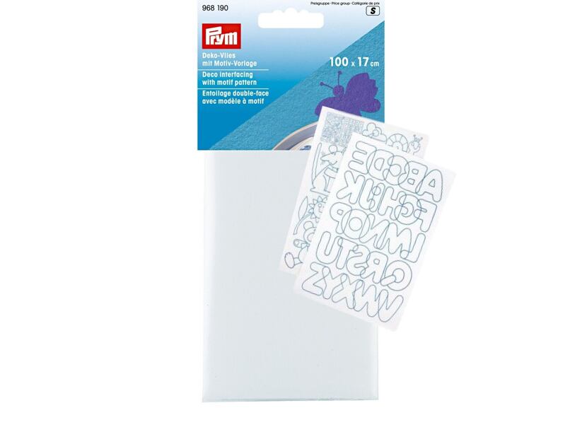 Zažehľovací vlizelín obojstranný + šablóny (100x17cm) - PRYM