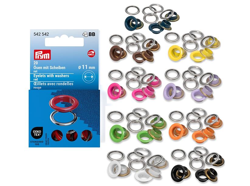 Priechodky s podložkou FAREBNÉ 11 mm - PRIM