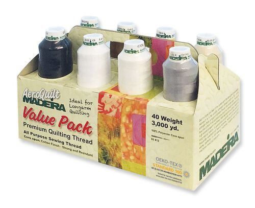 Súprava quiltovacej nite PES Madeira Aeroquilt 40 (8x2750m)