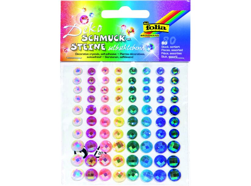 Ozdobné kamienky samolepiace (80ks)