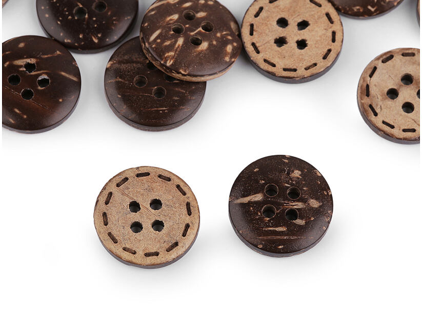 Dekoračný gombík kokosový (5 ks)