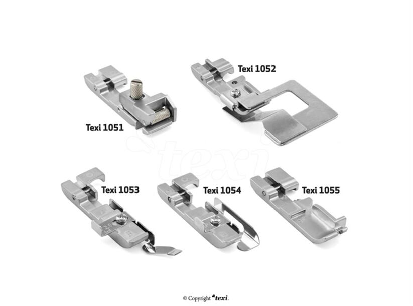 Súprava 5ks pätiek pre overlock VERITAS, TEXI, SINGER, BABYLOCK