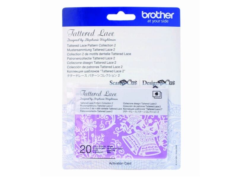 Karta 02 - krajkové vzory - rezací ploter Brother