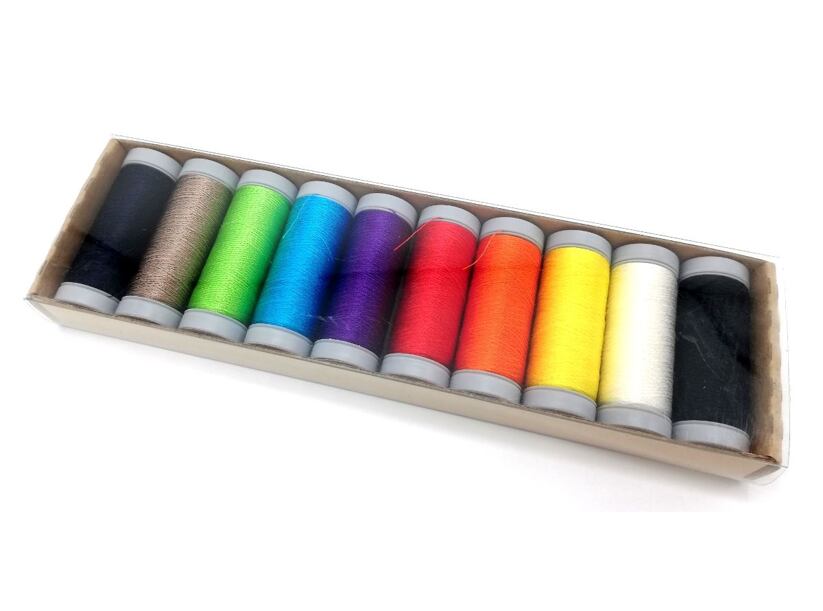 Sada vyšívacích nití 100% viskóza - Basic (10x200m)