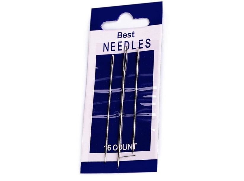 Ihly na ručné šitie - ostré (3ks)